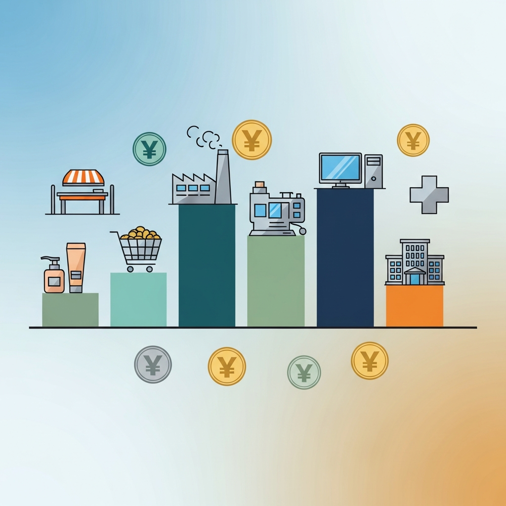 【2025年版】業界別・広告宣伝費の売上比率一覧｜自社の広告費は適正か？ - コラム - 補助金さがすAI