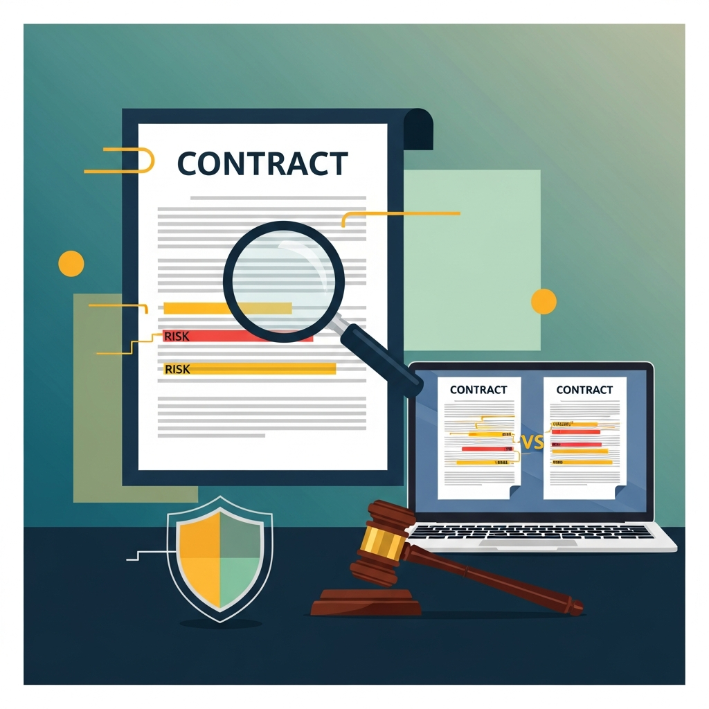 AI契約書レビューとは？リスク条項の自動検出で「法務部なし」でも安心経営 - コラム - 補助金さがすAI