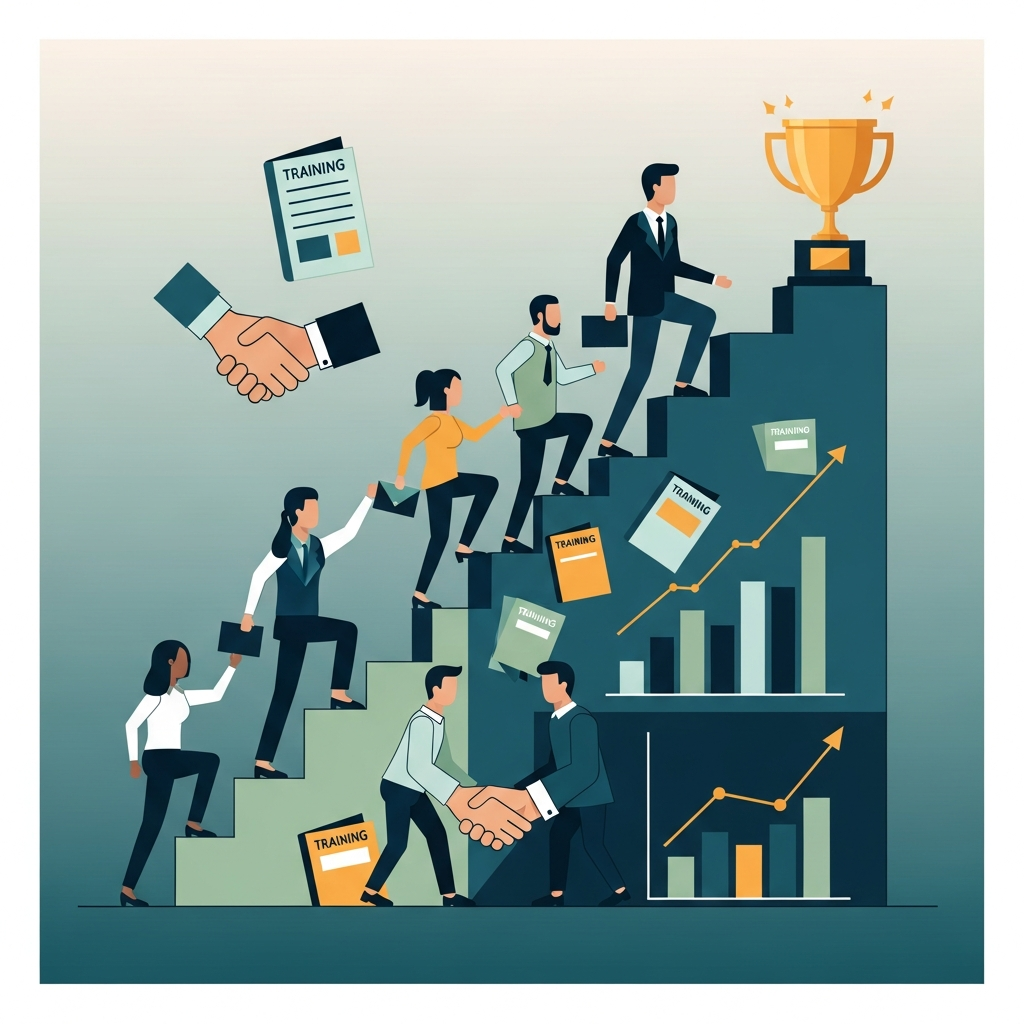 従業員の定着と成長を促す！中小企業のための人材育成戦略 - コラム - 補助金さがすAI